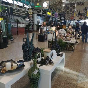 l'artigianato artistico in mostra all'aeroporto