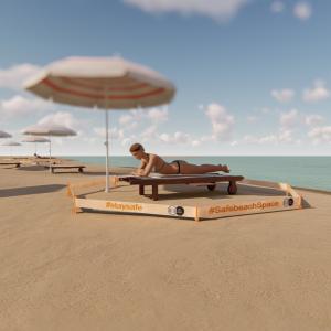 safe beach space