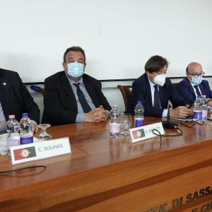 un momento dell'incontro di Sassari