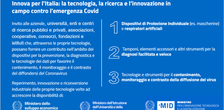 innova per l'italia - dal sito del ministero innova per l'italia - dal sito del ministero