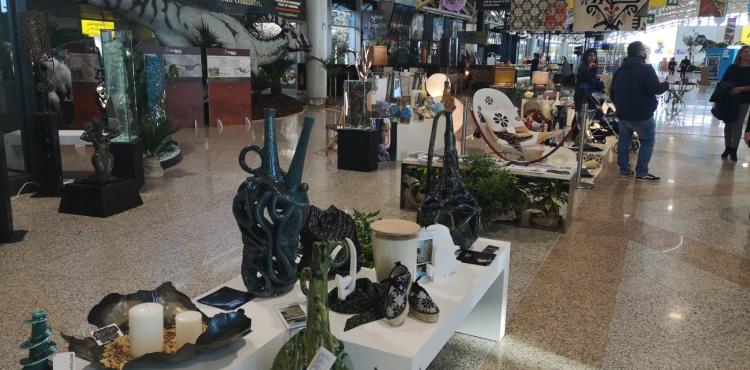 artigianato artistico in mostra all'aeroporto
